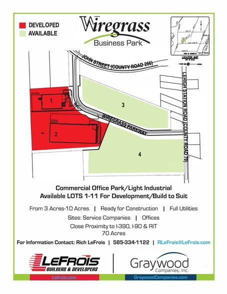 Wiregrass Parkway, West Henrietta, NY for lease - Aerial - Image 1 of 7