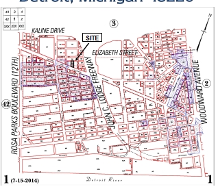 1364 Michigan Ave, Detroit, MI à vendre - Plan de site - Image 1 de 1