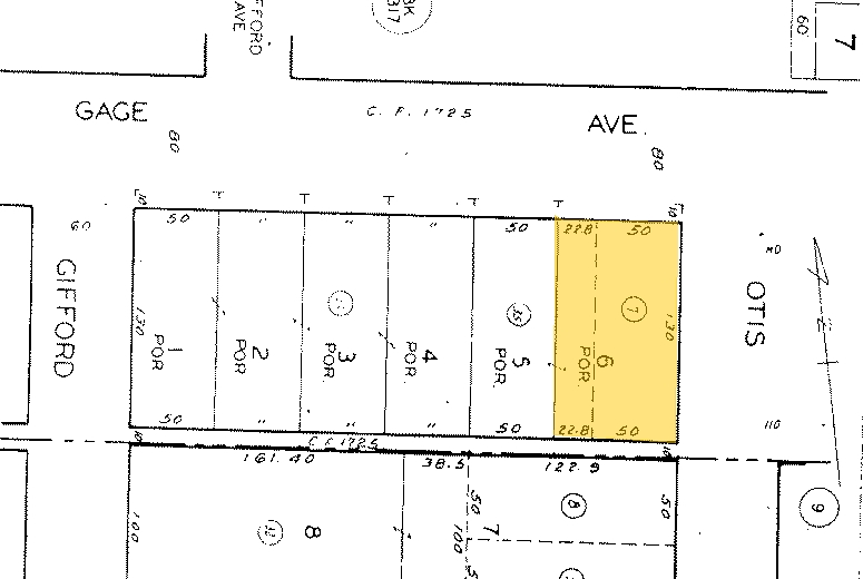 4126-4130 Gage Ave, Bell, CA for lease - Plat Map - Image 2 of 9