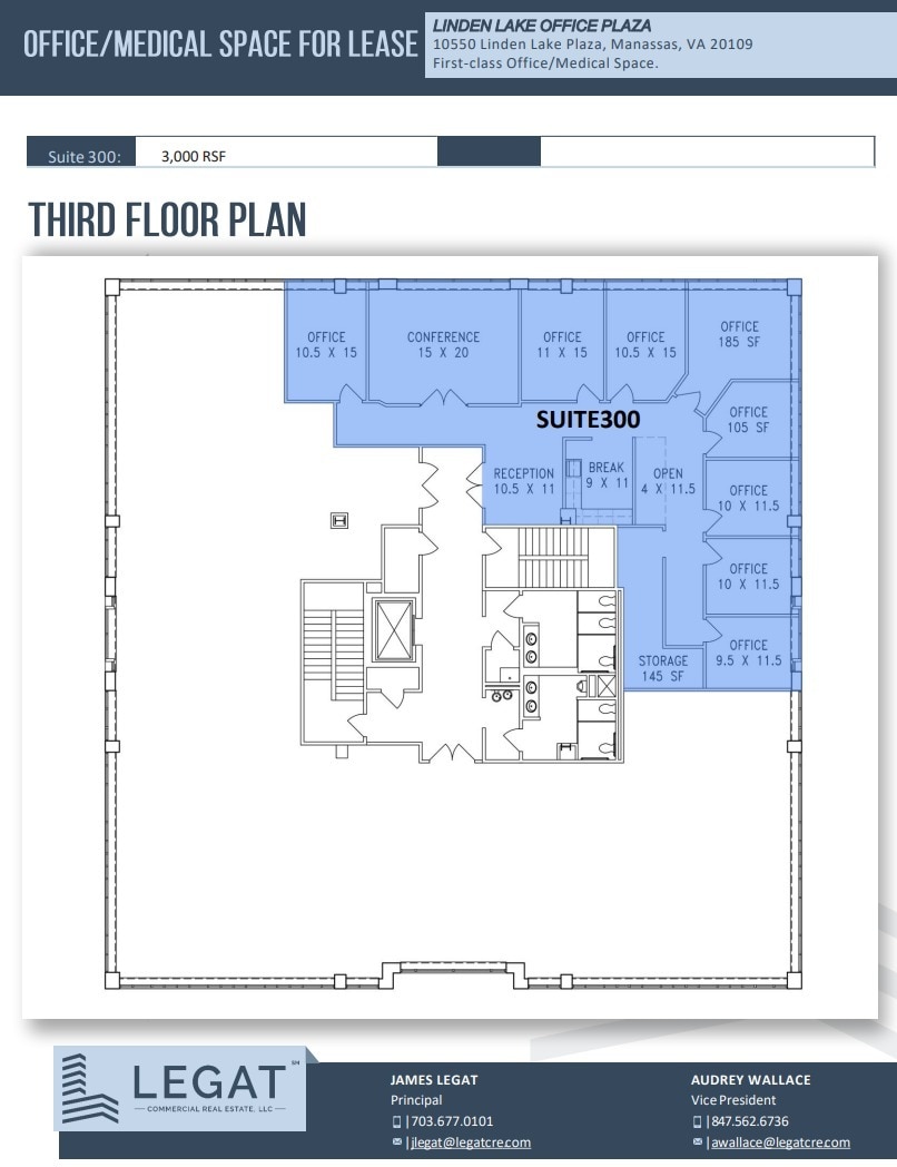 10530-10550 Linden Lake Plz, Manassas, VA for lease Floor Plan- Image 1 of 1