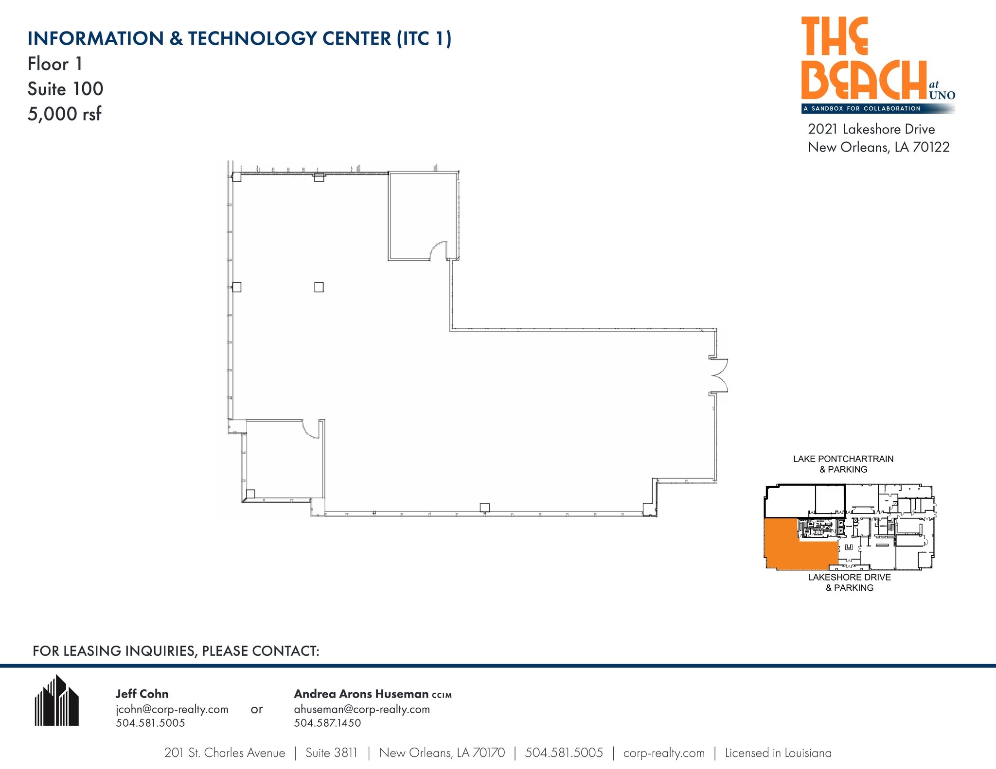 2021 Lakeshore Dr, New Orleans, LA for lease Site Plan- Image 1 of 1