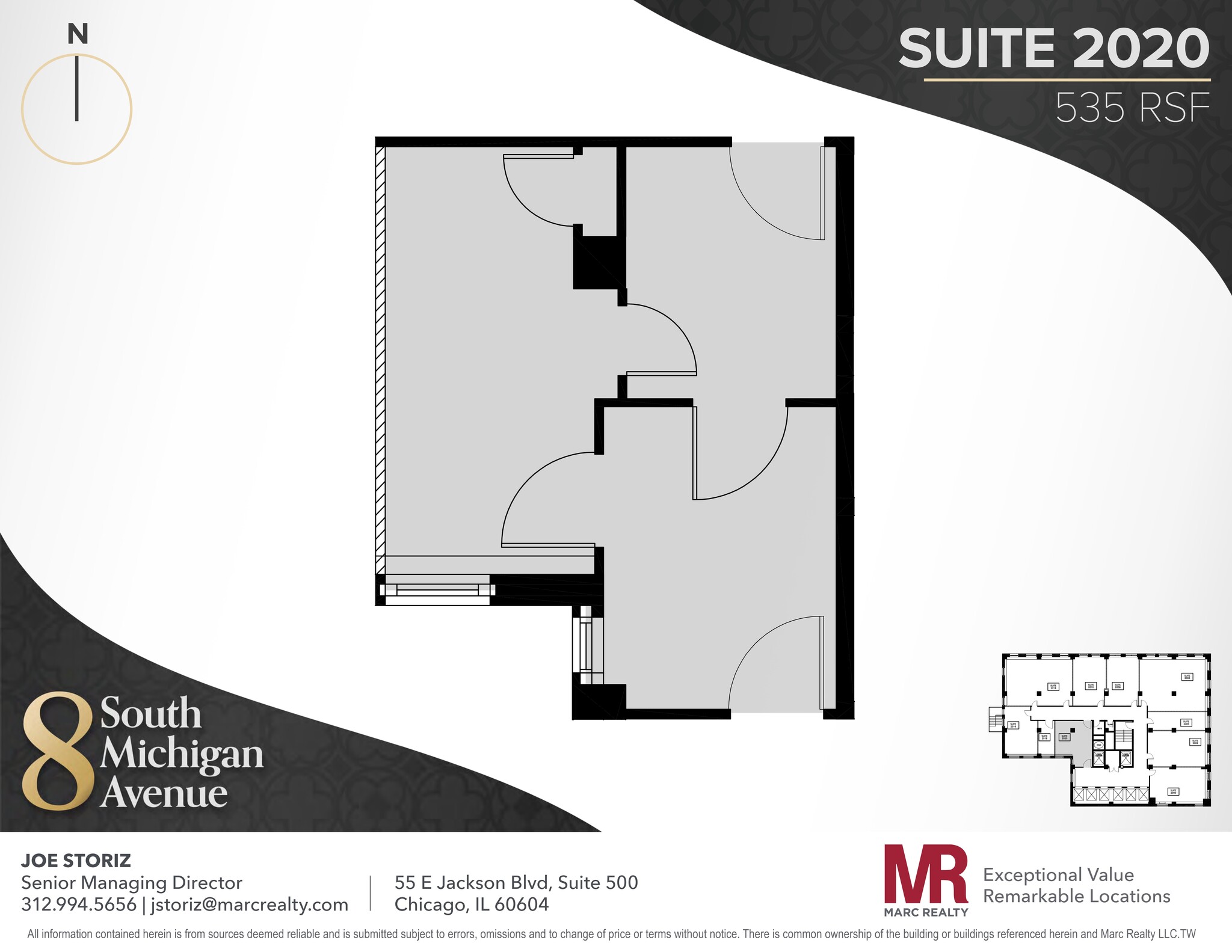 8 S Michigan Ave, Chicago, IL à louer Plan de site- Image 1 de 5