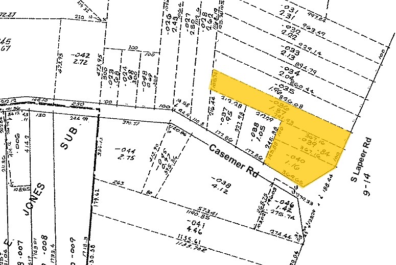 1472-1488 S Lapeer Rd, Orion Township, MI à louer - Plan cadastral - Image 3 de 18