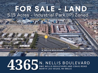 Plus de détails pour 4365 N Nellis Blvd, Las Vegas, NV - Terrain à vendre