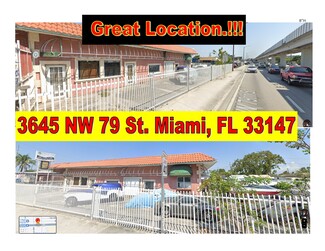 Plus de détails pour 3645 NW 79th St, Miami, FL - Vente au détail à vendre