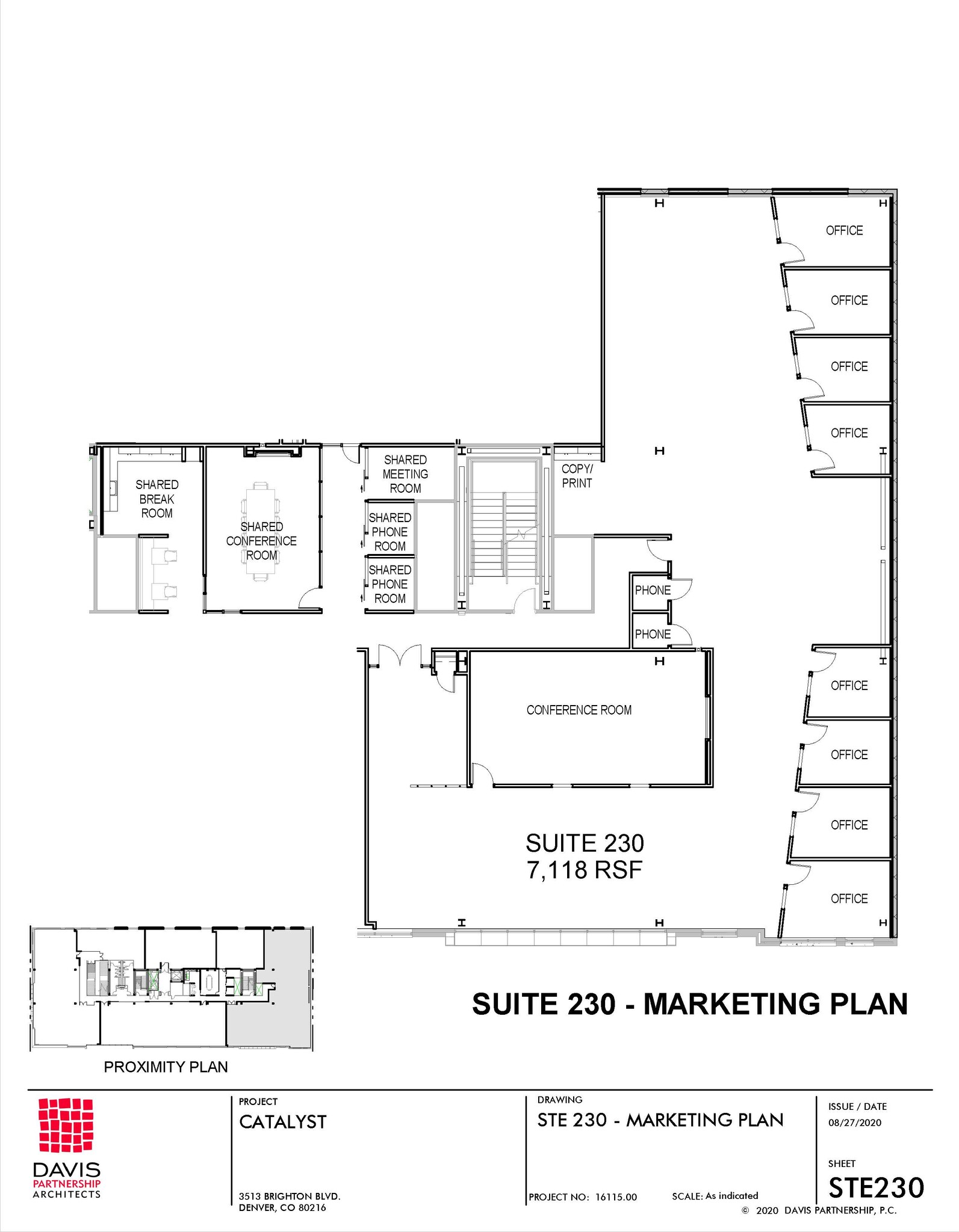 3513 Brighton Blvd, Denver, CO à louer Plan d’étage- Image 1 de 1