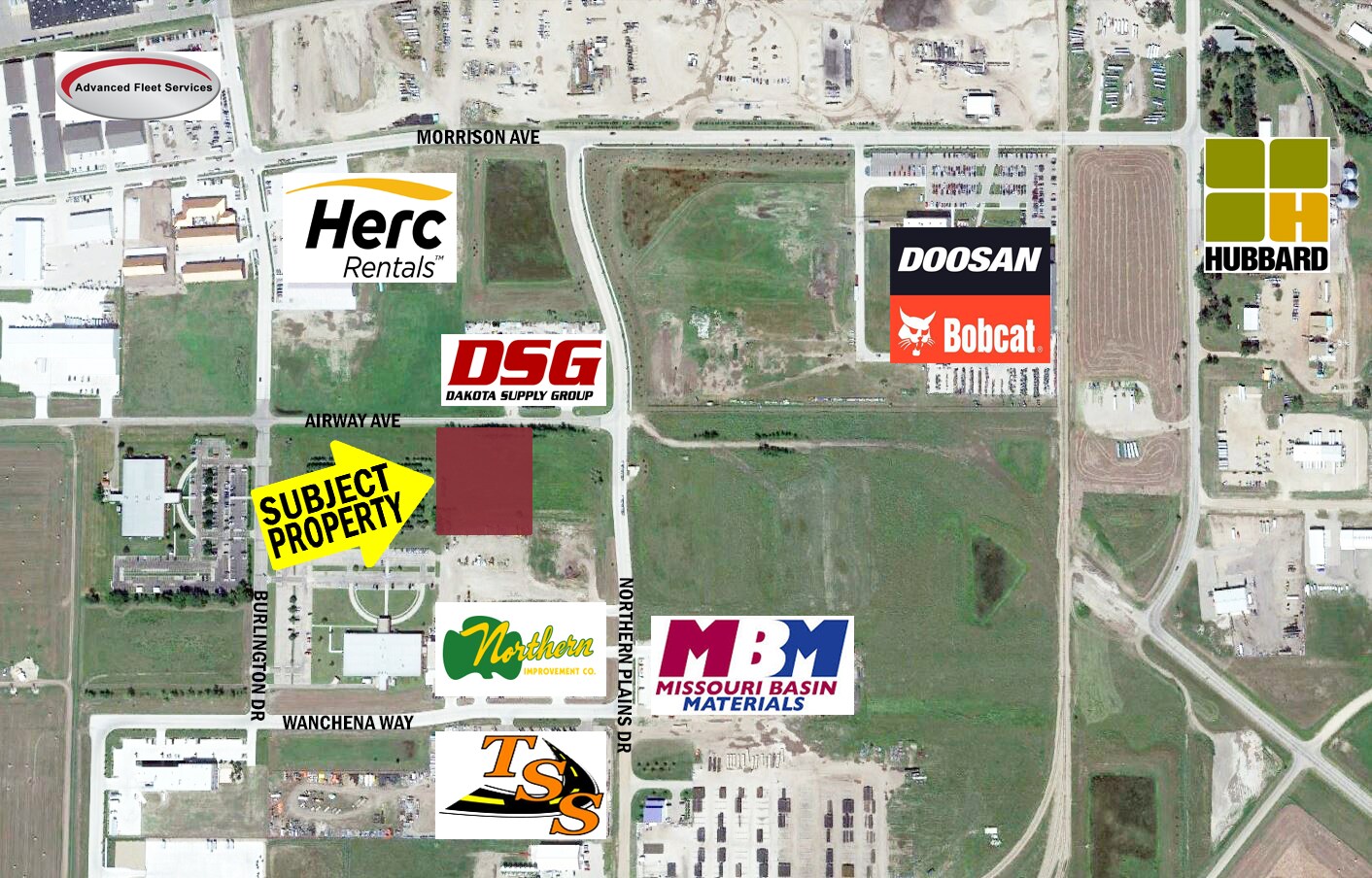3207 Airway Ave, Bismarck, ND à vendre Aérien- Image 1 de 2