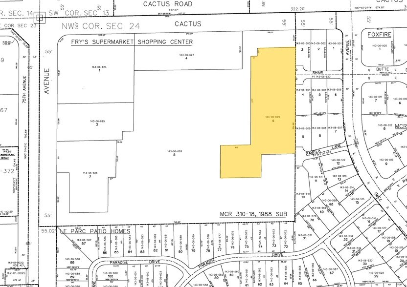 N 75th Ave, Peoria, AZ à louer - Plan cadastral - Image 3 de 3