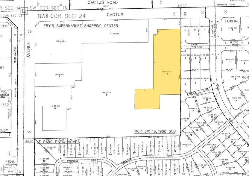 N 75th Ave, Peoria, AZ for lease - Plat Map - Image 2 of 4