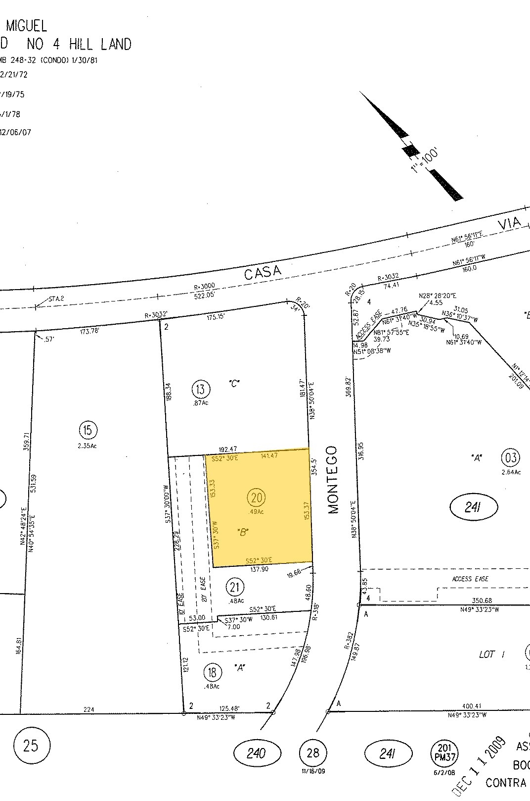 130 La Casa Via, Walnut Creek, CA for lease Plat Map- Image 1 of 2