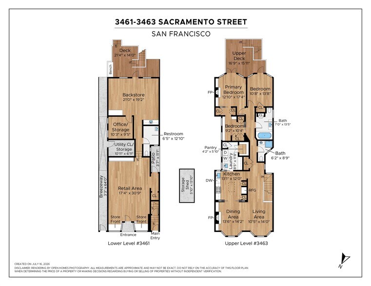 3463 Sacramento St, San Francisco, CA à vendre - Plan d’étage - Image 2 de 31