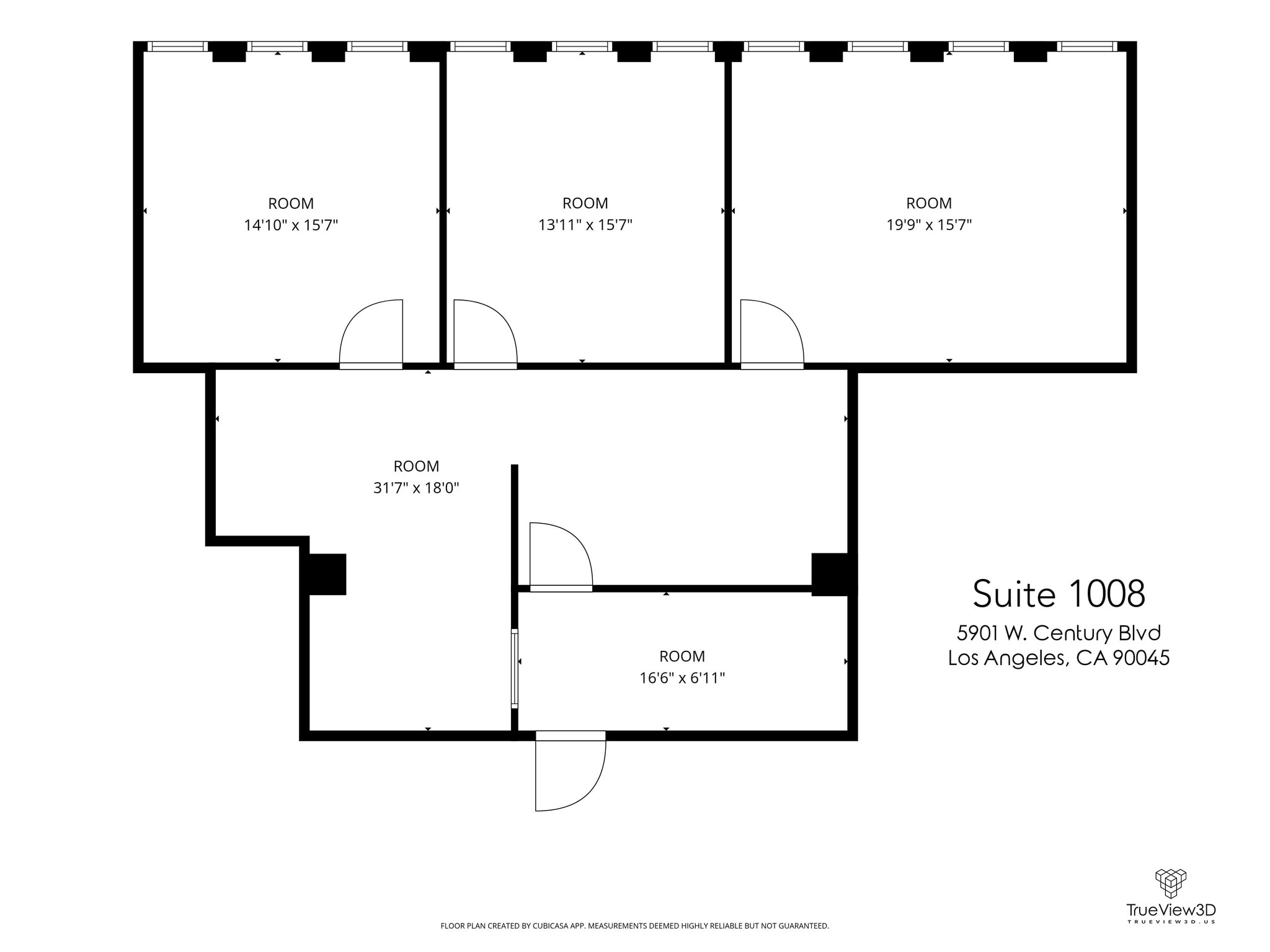 5901 W Century Blvd, Los Angeles, CA à louer Plan d’étage- Image 1 de 1