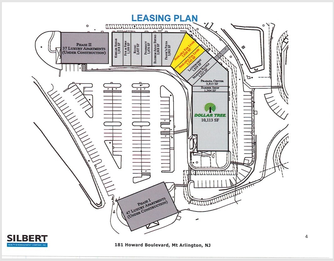 181 Howard Blvd, Mount Arlington, NJ for lease Site Plan- Image 1 of 2