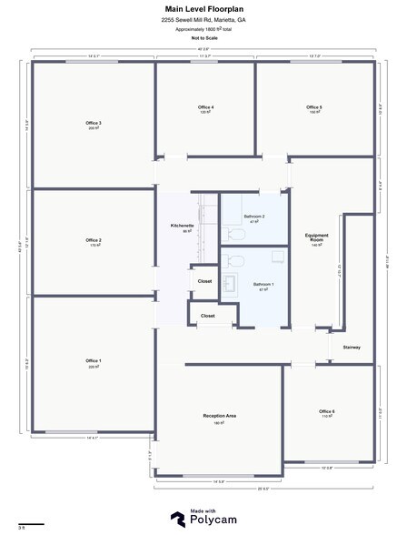 2255 Sewell Mill Rd NE, Marietta, GA à louer - Plan d’étage - Image 3 de 24