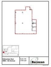 4960-4990 92 Ave NW, Edmonton, AB for lease Floor Plan- Image 1 of 1