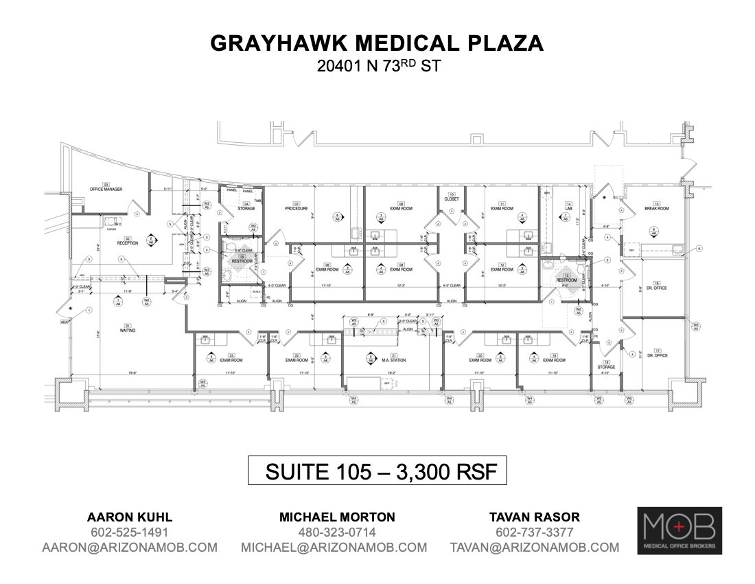 20401 N 73rd St, Scottsdale, AZ for lease Floor Plan- Image 1 of 1