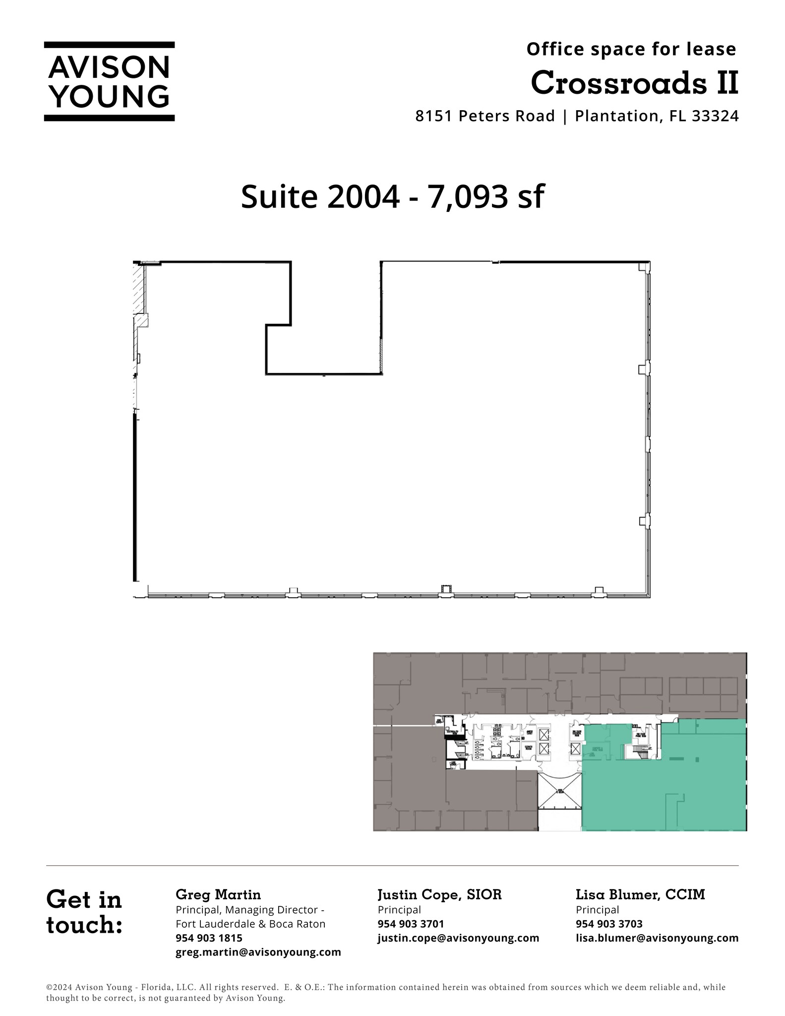 8151 Peters Rd, Plantation, FL à louer Plan de site- Image 1 de 2