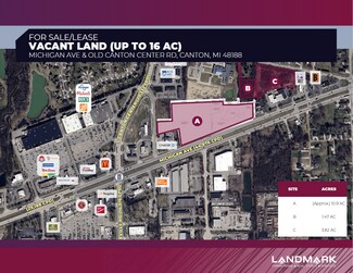 Plus de détails pour 45220 Michigan Ave, Canton, MI - Terrain à vendre
