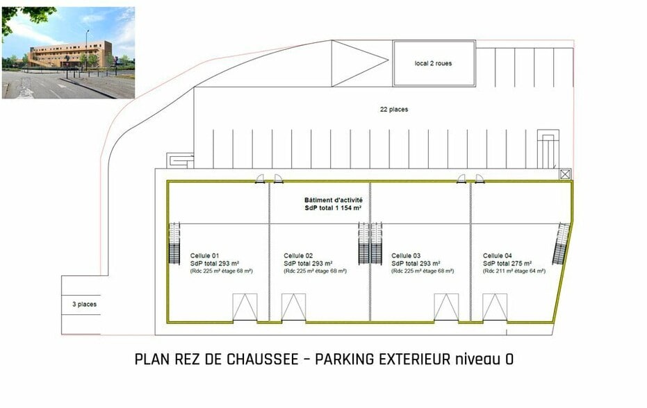 Flex in Le Havre for lease - Site Plan - Image 2 of 5