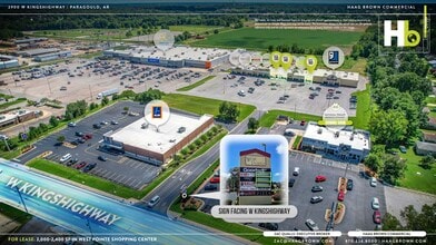 2708-2900 W Kings Hwy, Paragould, AR - AERIAL  map view - Image1