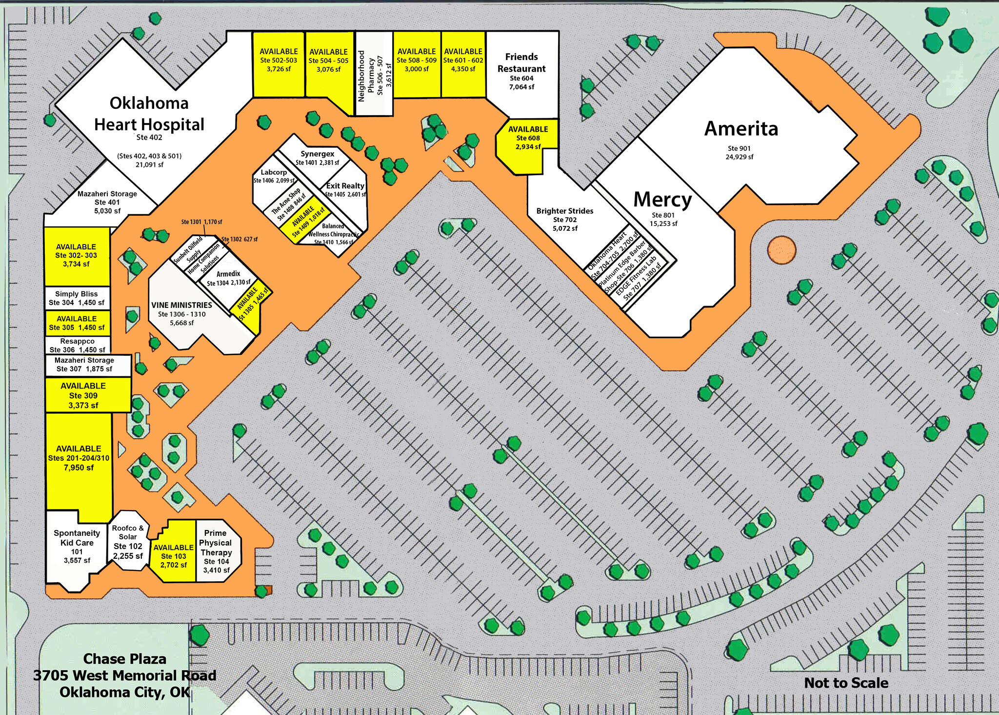 3705 W Memorial Rd, Oklahoma City, OK à louer Plan de site- Image 1 de 1