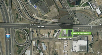 1701-1711 W Colfax Ave, Denver, CO - Aerial  map view