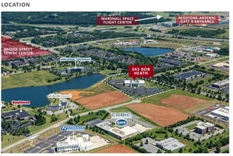 345 Bob Heath Dr, Huntsville, AL - AERIAL map view - Image1