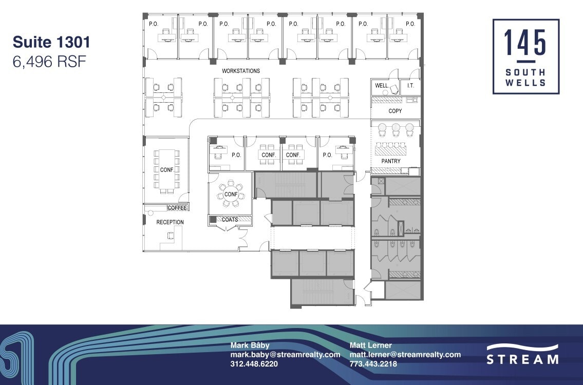 145 S Wells St, Chicago, IL à louer Plan d’étage- Image 1 de 1