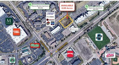 6160 Barnes Rd, Colorado Springs, CO - Aerial  map view