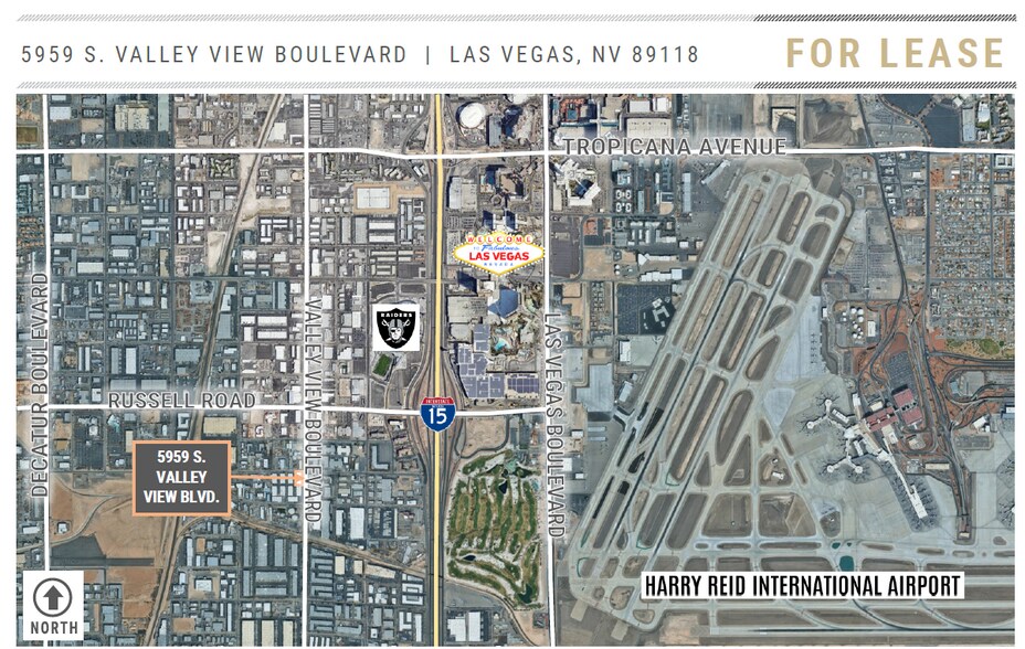 5959 Valley View Blvd, Las Vegas, NV à louer - Aérien - Image 3 de 7