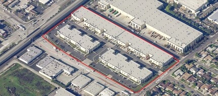 111-125 N Sunset Ave, City of Industry, CA - Aérien Vue de la carte