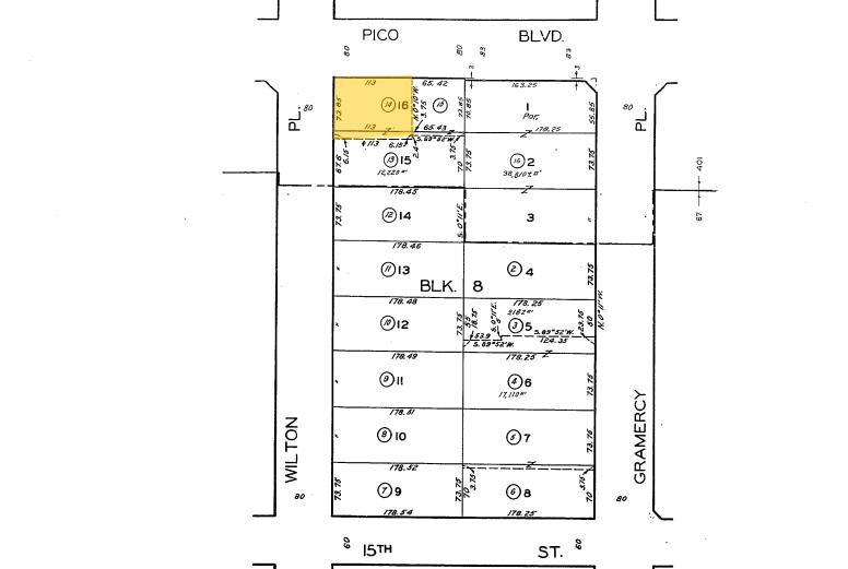 3260-3270 W Pico Blvd, Los Angeles, CA à louer - Plan cadastral - Image 3 de 7