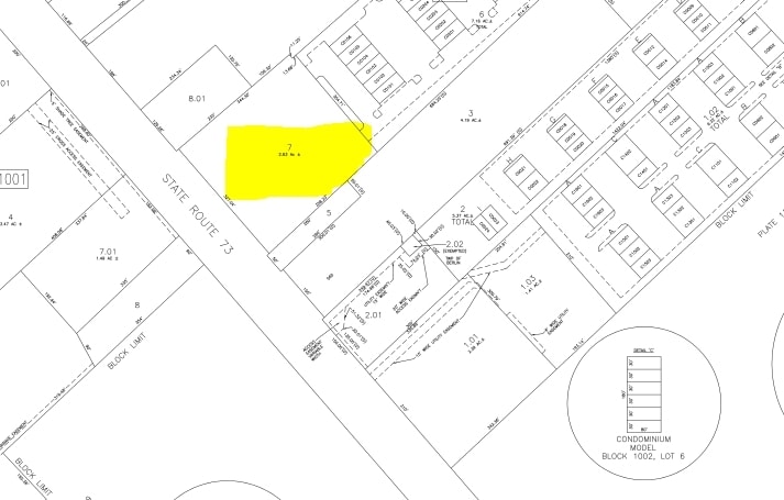 585 N Route 73, West Berlin, NJ à vendre - Plan cadastral - Image 3 de 3