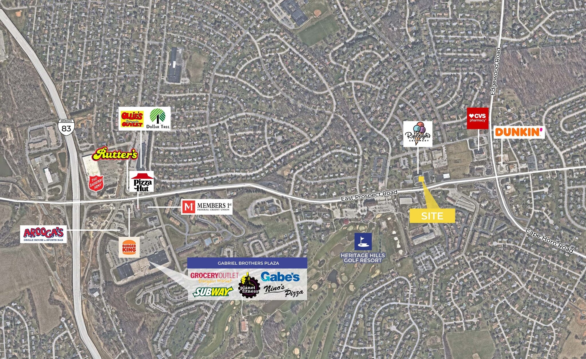 2811-2813 E Prospect Rd, York, PA for lease Map- Image 1 of 2
