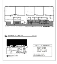 4202 Collins Rd, Lansing, MI à louer Plan d  tage- Image 1 de 1