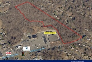 2860 Linkhorne Dr, Lynchburg, VA - AERIAL map view