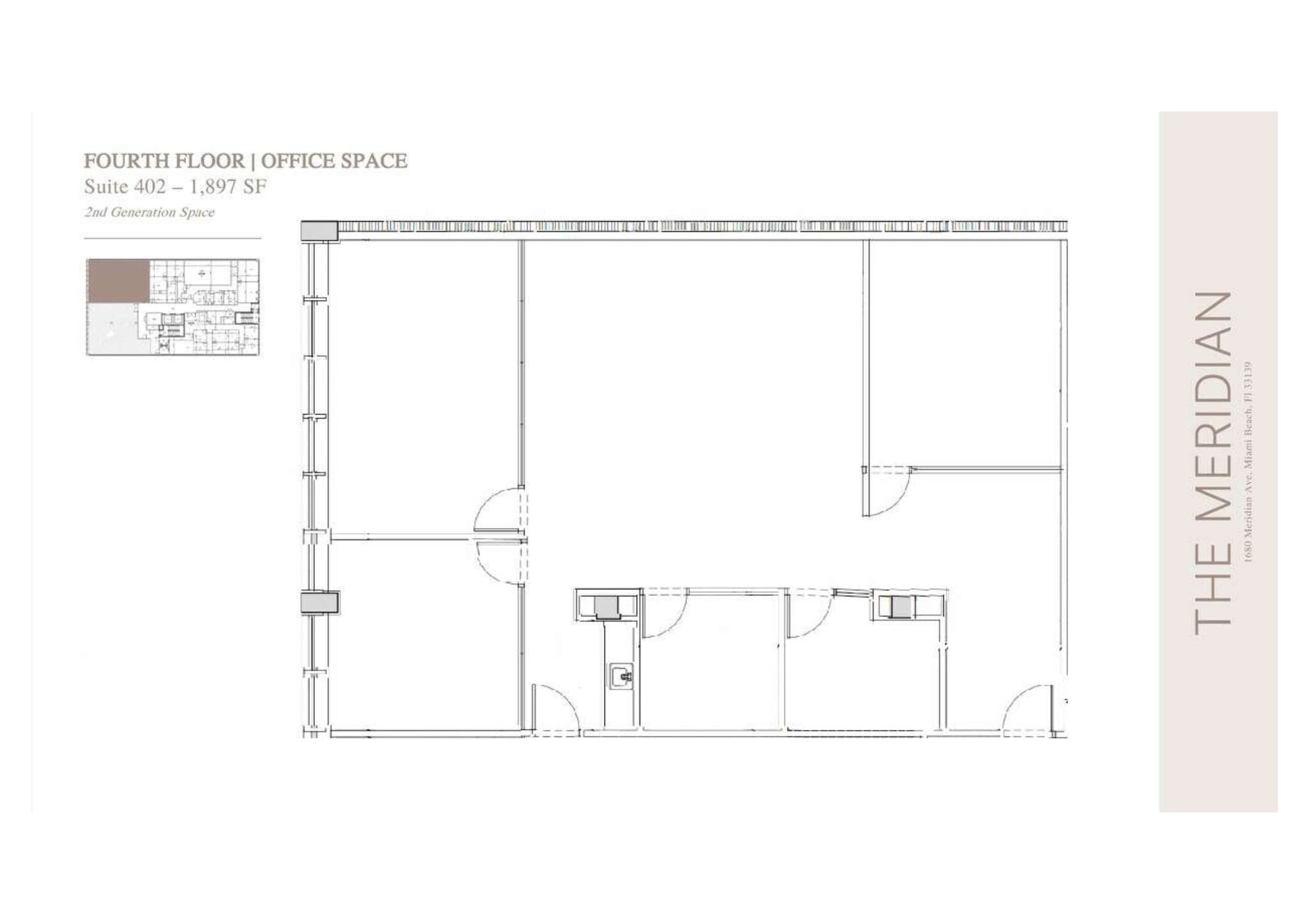 1680 Meridian Ave, Miami Beach, FL à louer Plan de site- Image 1 de 1