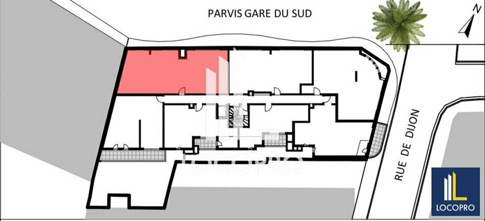 Bureau dans Nice à vendre - Plan de site - Image 2 de 3