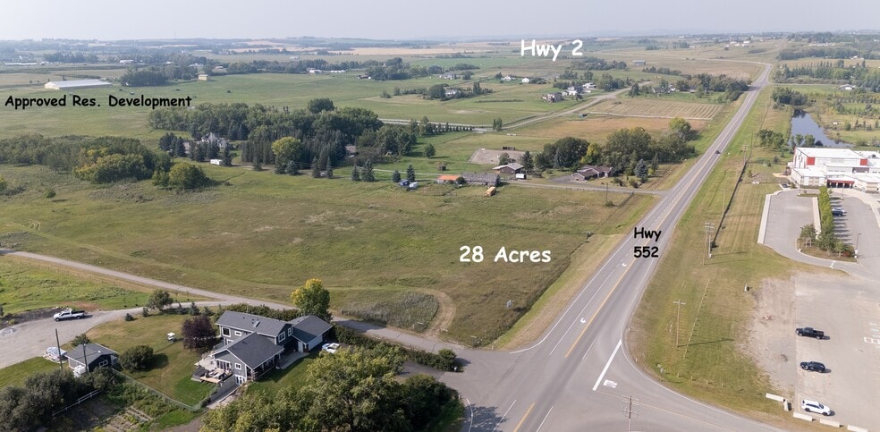552 E Foothills Acres, Foothills, AB for sale - Aerial - Image 3 of 5