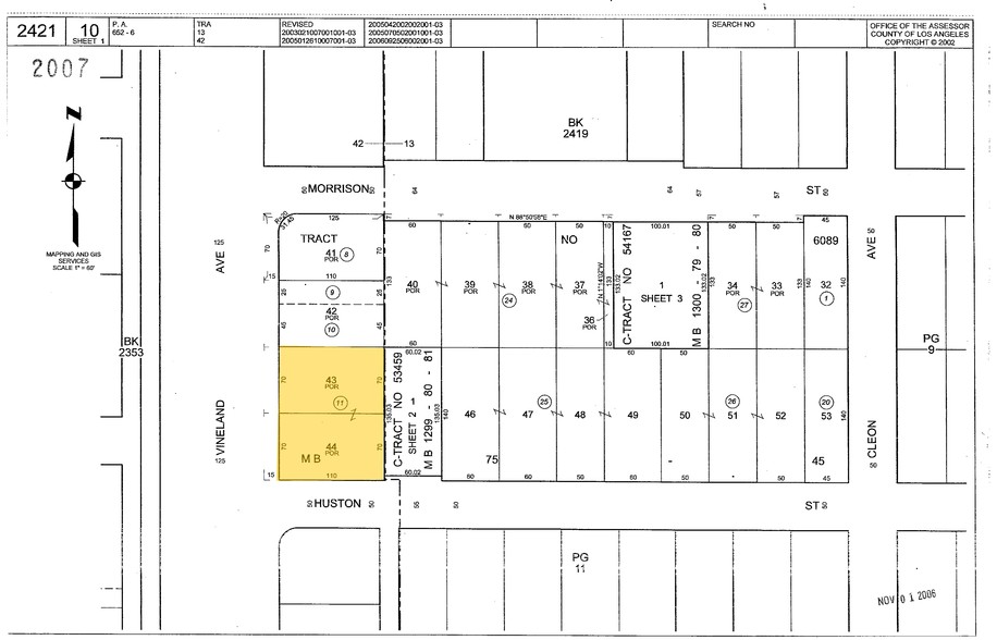 4926 Vineland Ave, North Hollywood, CA à louer - Plan cadastral - Image 2 de 6