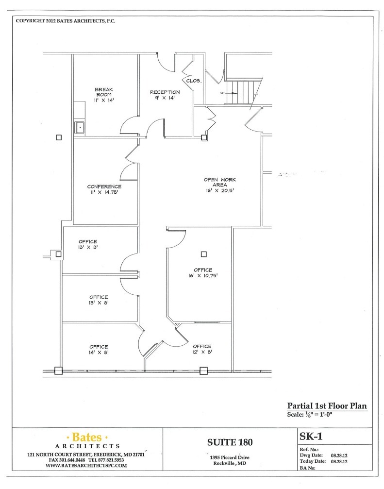 1395 Piccard Dr, Rockville, MD à louer Plan d  tage- Image 1 de 1