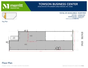 8701-8739 Mylander Ln, Towson, MD à louer Plan d’étage- Image 1 de 1