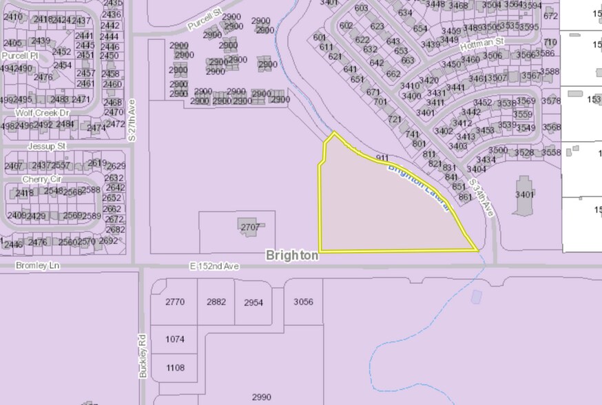 TBD Bromley Lane East, Brighton, CO for sale - Plat Map - Image 2 of 2