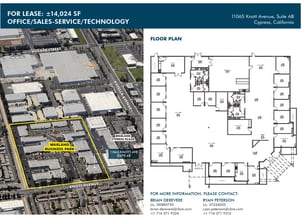 11065 Knott Ave, Cypress, CA à louer Plan d’étage- Image 1 de 2