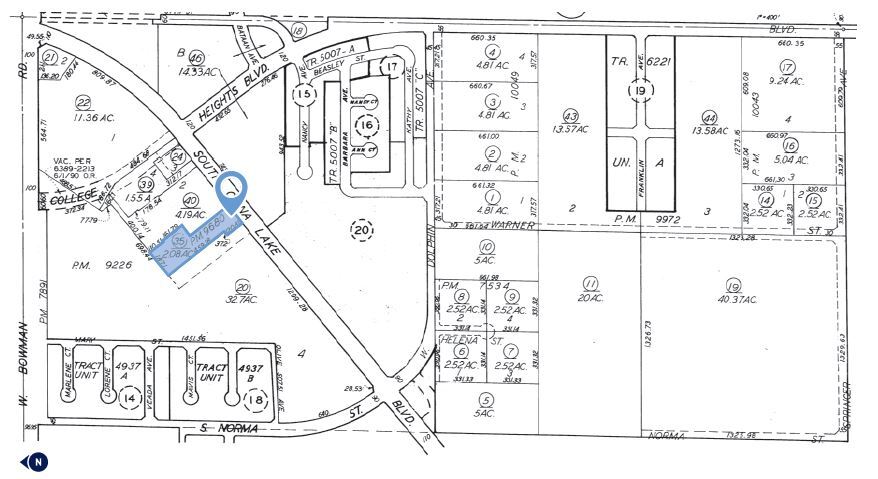 935 S China Lake Blvd, Ridgecrest, CA à vendre - Plan cadastral - Image 2 de 2