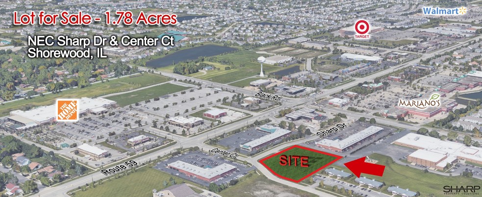 Sharp Dr. & Center Ct, Shorewood, IL for sale - Building Photo - Image 1 of 3