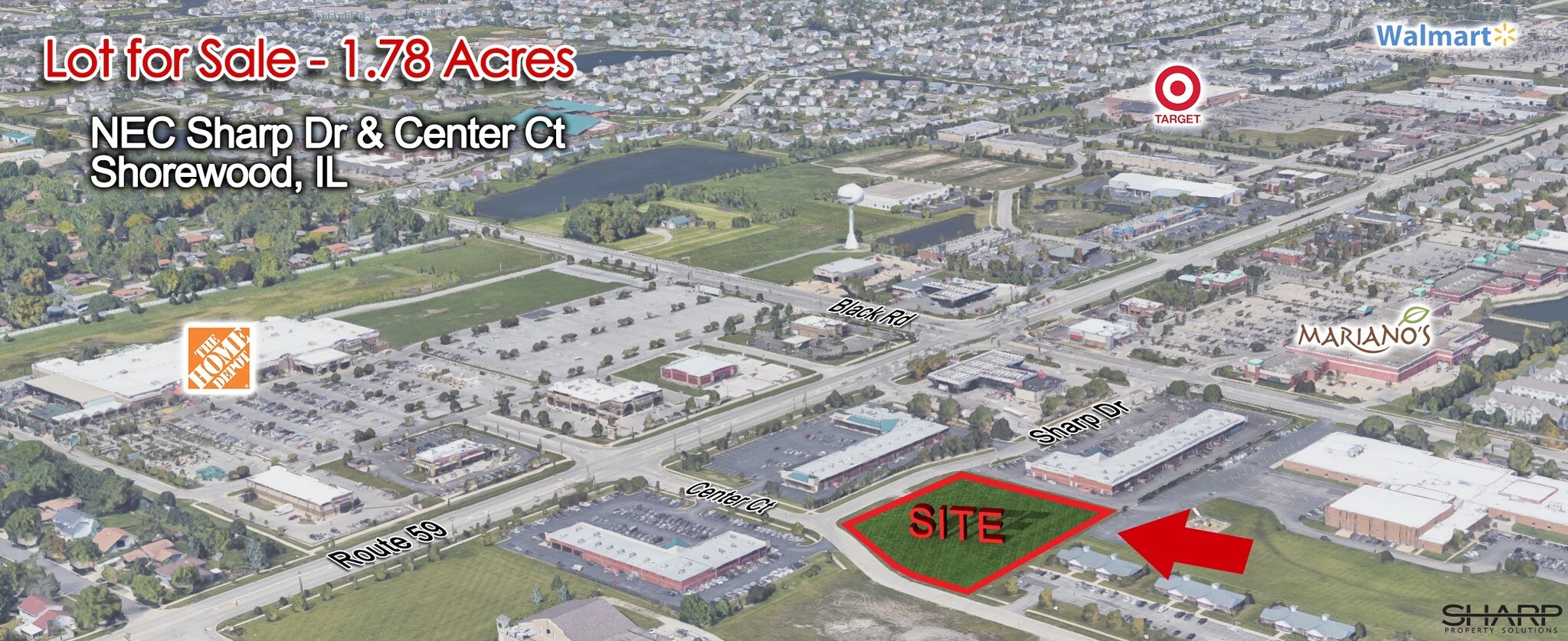Sharp Dr. & Center Ct, Shorewood, IL à vendre Photo du bâtiment- Image 1 de 4
