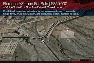 More details for NWC Sun Aire Dr & Carrell Ln, Florence, AZ - Land for Sale