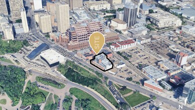 9660 Jasper Av NW, Edmonton, AB - AERIAL map view