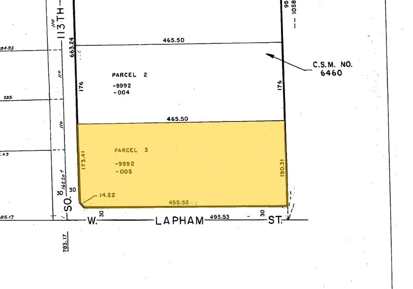 11214-11250 W Lapham St, West Allis, WI for lease - Plat Map - Image 2 of 8